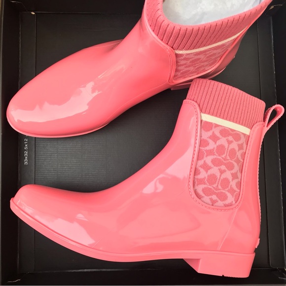 Coach Shoes - 🥰 Coach Rain Bootie taffy